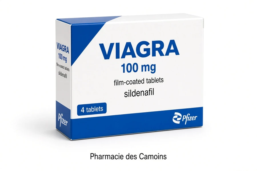 Comprimés de Viagra 100 mg sildénafil Pharmacie des Camoins